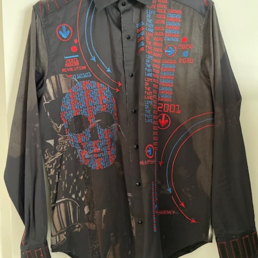 Robert Graham Limited Edition Path to 20 Men's Medium Shirt